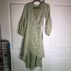 COPY - Petal & Pup Green Floral Sage Dress